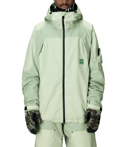 686 x Huf Double H Shell Jacket - Green Colorblock