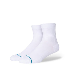Stance Icon Quarter White Sock