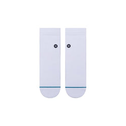 Stance Icon Quarter White Sock