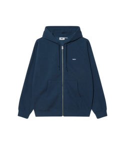 Obey Est. Works Bold II Zip Hoodie - Dark Denim