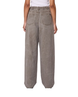 Obey Women's Donovan 5 Pocket Pant - Major Brown Wrinkle Wash
