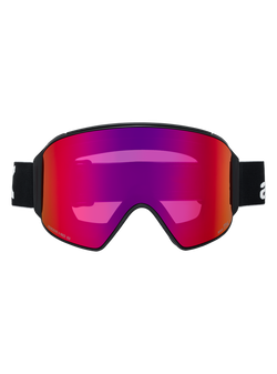 Anon M4 Cylindrical Goggles + Bonus Lens MFI Face Mask - Frame: Black, Lens: Perceive Sunny Red