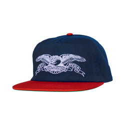 Anti Hero Basic Eagle Snapback - Navy / Red