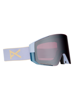Anon Sync Goggles + Bonus Lens MFI Face Mask - Frame: Airstream Blue, Lens: Perceive Sunny Onyx