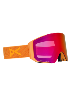 Anon Sync Goggles + Bonus Lens MFI Face Mask - Frame: Autumn Glow, Lens: Perceive Sunny Red