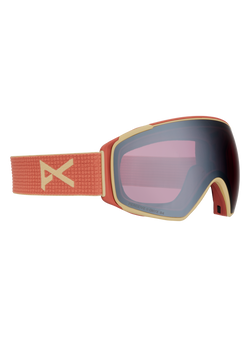Anon M4 Toric Goggles + Bonus Lens MFI Face Mask - Frame: Terracotta, Lens: Perceive Sunny Onyx