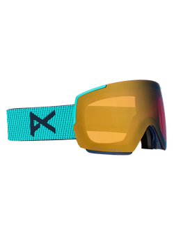Anon M5 Goggles + Bonus Lens MFI Face Mask - Frame: Marine, Lens: Perceive Sunny Bronze