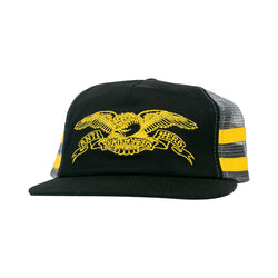 Anti Hero Basic Eagle Mesh Snapback - Black/Charcoal/Yellow