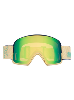 Anon M6 Goggles + Bonus Lens MFI Face Mask - Frame: Beechwood, Lens: Perceive Variable Green