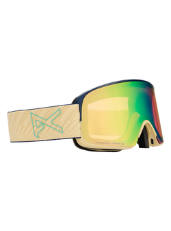 Anon M6 Goggles + Bonus Lens MFI Face Mask - Frame: Beechwood, Lens: Perceive Variable Green