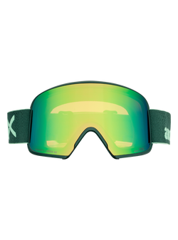Anon M6 Goggles + Bonus Lens MFI Face Mask - Frame: Brunswick Green, Lens: Perceive Variable Green