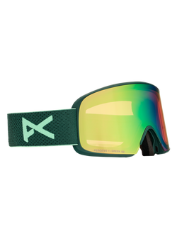 Anon M6 Goggles + Bonus Lens MFI Face Mask - Frame: Brunswick Green, Lens: Perceive Variable Green