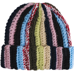 Autumn Patchwork Beanie - Lemonade