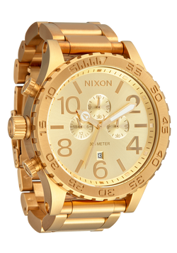 Nixon 51-30 Chrono Watch All Gold