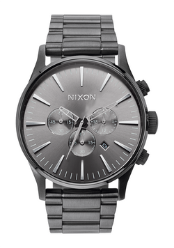 Nixon Sentry Crono Watch All Gunmetal