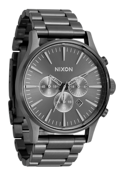 Nixon Sentry Crono Watch All Gunmetal