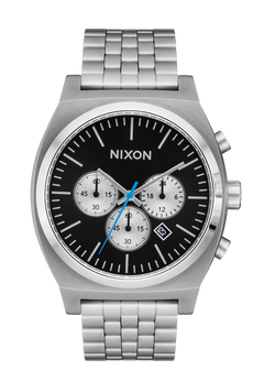 Nixon Time Teller Chrono Watch Chrome / Black / Chrome Sunray