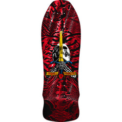 Powell Peralta OG Skull & Sword Geegah Red Foil Deck - 9.75