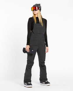 Volcom Womens Elm Stretch Gore Bib Overall - Black 24/25