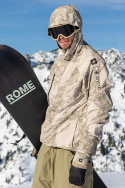 686 Gore-Tex Core Shell Jacket - Limestone Hemisphere Print