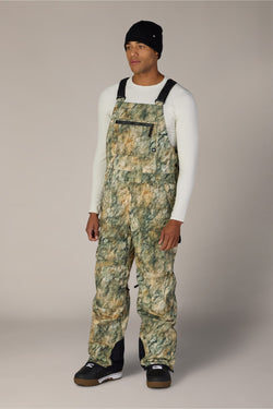 686 Hot Lap Insulated Bib - Khaki Grunge