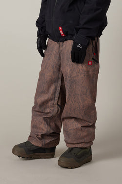 686 Dojo Shell Pant - Brown Crinkle Wash