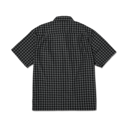 Huf Stretch Micro Plaid Shirt Black