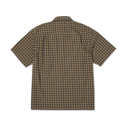 Huf Stretch Micro Plaid Shirt Clay