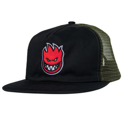 Spitfire Bighead Fill Trucker Hat - Black / Olive