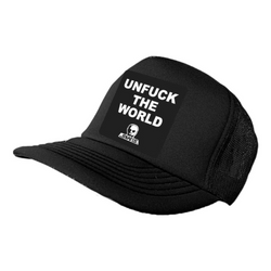 Skull Skates Unfuck The World Trucker Hat