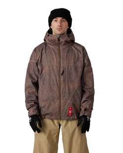 686 Dojo Shell Men's Jacket - Brown Crinkle Wash