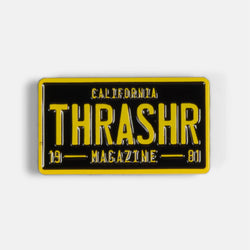 Thrasher Licence Plate Lapel Pin