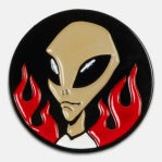 Thrasher x Alien Workshop Believe Lapel Pin