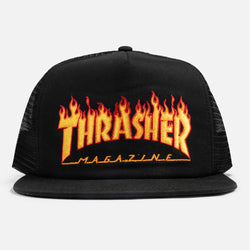 Thrasher Embroidered Flame Logo Trucker Hat