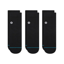 Stance Icon Quarter Sock 3 Pack Black