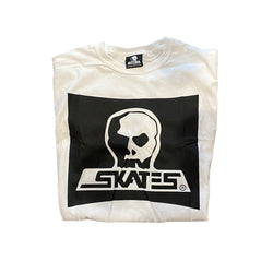 Skull Skates Classic Surf Box T-Shirt White/Black