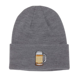Coal Crave Food & Drink Patch Acrylic Cuff Beanie
