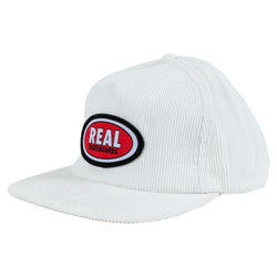Real Oval Snapback - White/Red